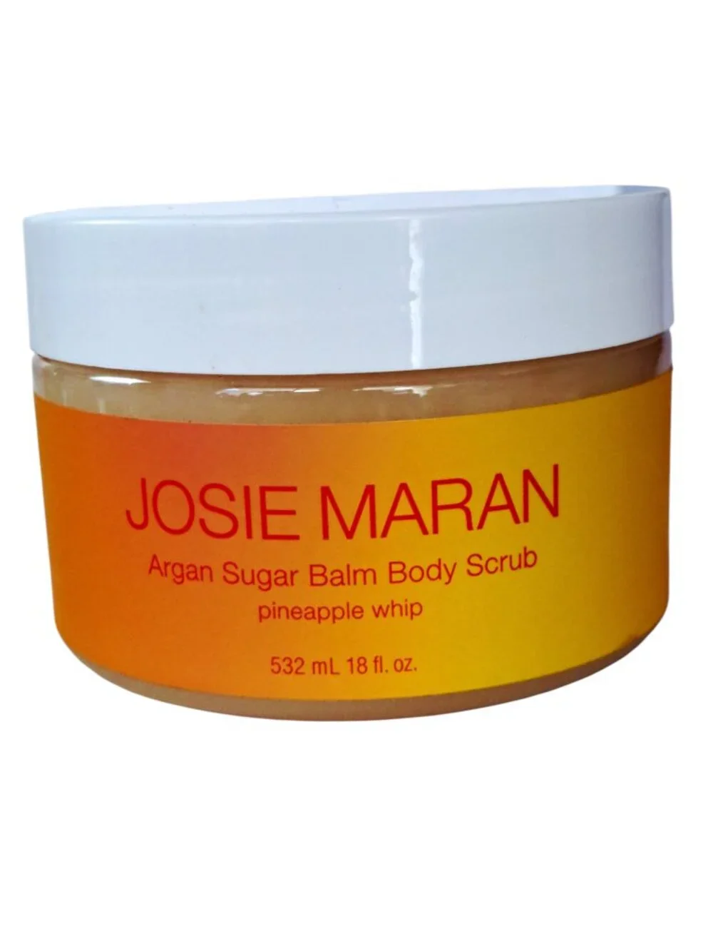 New Josie Maran 18 oz Pineapple Whip Argan Sugar Balm Body Scrub